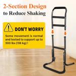 DePango Stand Assist Aid for Elderly, Aluminum Alloy Standing Aids & Supports for Rising from Chair Couch, Sturdy Chair Lift Assist Grab Bar for Seniors Disabled Handicap Adults, Height-Adjusted