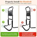 DePango Stand Assist Aid for Elderly, Aluminum Alloy Standing Aids & Supports for Rising from Chair Couch, Sturdy Chair Lift Assist Grab Bar for Seniors Disabled Handicap Adults, Height-Adjusted