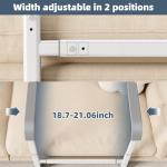 Couch Stand Assist Aid for Elderly, Height and Width Adjustable Chair Sofa Lift Assis Devices for Seniors Sit to Stand Mobility Daily Living Aid Rail Assistance Handle, 450 lbs Capacity (White)