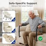 NIMOOD L1 Stand Assist for Couch, Mobility Aids for Chair, Elderly Assistance Products for Elderly, Disabled, Senior Essentials Adjustable Safety Grab Bar for Sit to Stand, Disability Aids, Couch Cane
