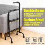 HeywoodCabin Adjustable Stand Assist for Elderly - 2-in-1 Standing Rail & Walking Cane with Anti-Slip Handle, 300lb Capacity - Ideal for Daily Living