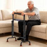Support Way Stand Assist for Chair & Couch – Reinforced Dual-Tube Design, Height Adjustable Mobility Aid for Seniors, Lightweight Metal Frame with 600lb Capacity