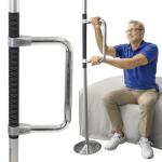 Vive Floor to Ceiling Grab Bar - Stand Assist Aid for Elderly - Shower Safety Bar for Seniors - Stand Assist Transfer Pole - Shower Support Pole - Toilet Rail for Disabled & Handicap Security