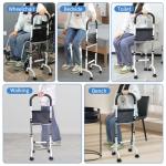 HEINALOUS Stand Assist Mobility Aid Rail for Seniors – Adjustable Safety Grab Bar for Bed, Couch, Chair, Toilet – Non-Slip Base, Easy to Install, Stability Support for Sitting & Standing