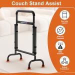 Support Way Stand Assist for Chair & Couch – Reinforced Dual-Tube Design, Height Adjustable Mobility Aid for Seniors, Lightweight Metal Frame with 600lb Capacity