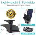 Vive Seat Lifter Chair Assist for Elderly & Adults - Patented Portable Sit to Stand Lift Device for Seniors - Stand Assist Aid & Support - Cushioned Transfer & Mobility Aid - Supports 250 pounds