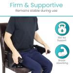 Vive Seat Lifter Chair Assist for Elderly & Adults - Patented Portable Sit to Stand Lift Device for Seniors - Stand Assist Aid & Support - Cushioned Transfer & Mobility Aid - Supports 250 pounds