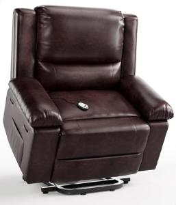 Garvee Power Lift Recliner Chair - Heat and Massage, PU Leather Electric Lift Recliner for Elderly & Mobility Impaired, Adjustable Back and Legs, Heavy Duty Lift Chair for Seniors