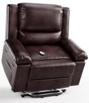 Garvee Power Lift Recliner Chair - Heat and Massage, PU Leather Electric Lift Recliner for Elderly & Mobility Impaired, Adjustable Back and Legs, Heavy Duty Lift Chair for Seniors
