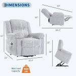 GarveeHome Power Lift Recliner Chair - Heat and Massage, Electric Lift Plush Recliner with Soft Padded Seat, Back Support & Armrests, Designed for The Elderly and People with Mobility Impaired
