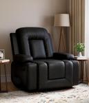GarveeHome Oversized Wide Power Lift Recliner Chair - Heat and Massage, Adjustable Back and Legs, PU Leather Electric Lift Chair Designed for The Elderly and People with Mobility impaired