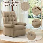 Welzona Lift Chair, Power Recliner Chair, Easy Stand Assist Lift Chairs Recliners for Elderly, Soft Chenille Small Recliners For Small Spaces, Remote Control Electric Recliner Chairs for Adults, Brown