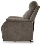 Signature Design by Ashley Crestmeade Modern Dual Motor Power Lift Recliner with Adjustable Backrest, USB Ports, Heat and Massage Function, Light Brown