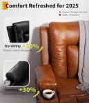 GarveeHome Oversized Wide Power Lift Recliner Chair - Heat and Massage, Adjustable Back and Legs, PU Leather Electric Lift Chair Designed for The Elderly and People with Mobility impaired