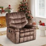 IOMOR Large Power Lift Recliner with Massage and Heat for Elderly, Heavy Duty & Safety Motion Reclining Mechanism, Ergonomic Electric Wider Chair with USB Port, 2 Hidden Cup Holders (1, Brown)