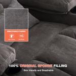 MAHOMICO Power Lift Recliner Chair for Elderly with Vibration Massage and Lumbar Heating, Electric Lift Recliner Single Sofa with Side Pocket, Two Cup Holders and USB Charge Port for Living Room