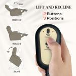 HOMCOM Power Lift Recliner Chair for Elderly, Fabric Lift Chair Sofa with Remote Control, Side Pockets, Pocket Spring, Tufted Back, Quick Assembly, Coffee