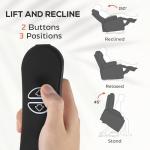 HOMCOM Power Lift Recliner Chair for Elderly with Vibration Massage and Heat, Overstuffed Reclining Chair with Remote, USB Port and Side Pockets, Single Sofa with Pocket Spring, Gray