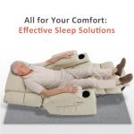 MCombo Dual Motor Power Lift Recliner Chair for Elderly, Lay Flat Lift Chair with Heat and Massage, Cup Holders, USB Ports, Faux Leather 7890 (Cream White, Medium)