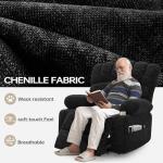 DURASPACE Power Lift Recliner Chair, Lift Chairs with Massage and Heat for Elderly, Electric Recliners with Side Pocket and USB Charge Port (Dark Gray)