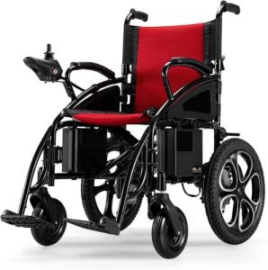 Electric Wheelchair for Adults,500W Dual Motors Powerful, 16 Inch Big Power WheelsChairs, All Terrain, Compact Portable Mobility Scooter for Adults Seniors, Long Travel Range (265 lbs Capacity)