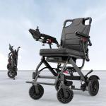 Lightweight Electric Wheelchair, Only 33lbs, Foldable Power Wheelchair for Adults,Dual Motors 360W,Intelligent Motorized Mobility Scooters for Seniors,All Terrain,Travel Size (220 Pounds Capacity)