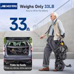 Electric Wheelchairs for Adults Foldable Lightweight Only 33lbs, 500W Dual Motors Motorized Wheelchairs for Seniors Support 250 lbs, All Terrain Travel Powered Wheel Chairs, Black