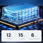 Electric Wheelchairs for Adults, Lightweight Motorized Wheelchairs for Seniors Support 350 LBS, 15 Miles Longer Range, All Terrain Portable Foldable Power Wheelchair