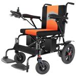 Goldseason 19" Wider Electric Wheelchairs for Adults - 15 Miles Range, 330 lb Foldable Lightweight Motorized Wheelchair with Large Tire, All-Terrain Power Wheelchair for Home/Outting/Travel(Orange)
