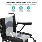 Goldseason 19" Wider Electric Wheelchairs for Adults - 15 Miles Range, 330 lb Foldable Lightweight Motorized Wheelchair with Large Tire, All-Terrain Power Wheelchair for Home/Outting/Travel(Grey)