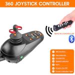 Reclining Electric Wheelchair, 30Miles w/Bag Electric Wheelchairs for Adults, 17.7in Aluminum Lightweight Foldable All Terrain Motorized Wheelchair for Senior, Portable Folding Power Wheelchairs