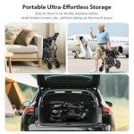 Goldseason 19" Wider Electric Wheelchairs for Adults - 15 Miles Range, 330 lb Foldable Lightweight Motorized Wheelchair with Large Tire, All-Terrain Power Wheelchair for Home/Outting/Travel(Grey)