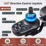 Electric Wheelchairs for Adults Foldable Lightweight at Only 33lbs, 500W Dual Motors Motorized Wheelchairs for Seniors, All Terrain Travel Powered Wheel Chairs, Support 250 lbs, Brown