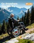 Electric Wheelchairs for Adults, 25+ Miles Long Travel Range, Foldable Motorized Wheelchair, Portable All-TerrainMotorized Wheelchair for The Elderly