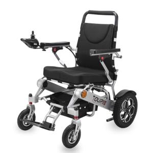 18 Miles Long Travel Range Corse Motility 2025 Upgrade Compact Electric Wheelchair for Adults - Lightweight 60lbs, Foldable Motorized Power Chair for Seniors, 600W Motors, All-Terrain Capability