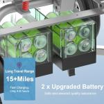 mindmed Lightweight Electric Wheelchair for Adults Seniors, 15.5+ Miles Long Travel Range Foldable Electric Wheelchair, 4-Hour Quick Charging, All Terrain Motorized Wheelchair for Home Office Travel