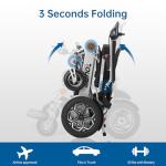 18 Miles Long Travel Range Corse Motility 2025 Upgrade Compact Electric Wheelchair for Adults - Lightweight 60lbs, Foldable Motorized Power Chair for Seniors, 600W Motors, All-Terrain Capability