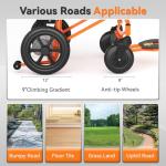 Lightweight Electric Wheelchairs for Adults,Motorized Wheelchair Power Portable Wheelchair,500W Motor Airline Approved Sunshine Orange