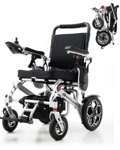ByteTecpeak D10 Electric Wheelchairs for Adults - Lightweight Wheelchair Foldabele Power Wheelchairs, 500W Motors, Weighing 53 lbs, 12Ah Motorized Wheel Chair for Seniors, Support 330 lbs