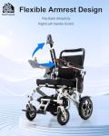 ByteTecpeak D10 Electric Wheelchairs for Adults - Lightweight Wheelchair Foldabele Power Wheelchairs, 500W Motors, Weighing 53 lbs, 12Ah Motorized Wheel Chair for Seniors, Support 330 lbs
