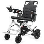 33 Lbs Lightweight Electric Wheelchair, Electric Wheelchairs for Adults Foldable, 15 Miles Range Motorized Wheelchair for Seniors, All Terrain Compact Portable Power Wheelchair, 330 Lbs Capacity