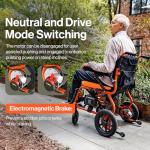 SuperHandy GoRide Series Electric Wheelchairs – Lightweight, Foldable Power Chairs with Dual Brushless Motors, Zero-Turn Maneuverability & Electromagnetic Brake (GoRide 2-300 Lb Max)