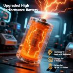 Electric Wheelchair for Adults, Foldable Portable All Terrain 70 lbs Motorized Wheelchair for Seniors, 15+ Miles Long Travel Range, 12AH Lead-Acid Battery, Premium Iron Frame, 11-inch Airless Tires