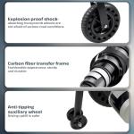 Electric Wheelchair for Adults Seniors Only 33 lbs Lightweight Foldable 12 Miles Range 250WH Battery Airline Approved 250W Dual Motors All Power Wheelchair Black