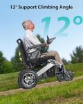 30 Miles Range Electric Wheelchairs for Adults, 500W 25AH Removable Lithium Battery All Terrain Power Wheelchair, Lightweight Foldable Motorized Wheelchair for Seniors, 400Lbs Capacity