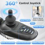 YF001 Zygenair Durable Electric Wheelchairs for Adults, Lightweight Foldable Power Wheelchair with 500W Motors, 13Ah Battery, 15 Miles Range, All-Terrain（Orange）