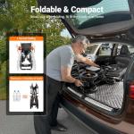 28lbs Ultralight 28 Miles Long Range 100% Carbon Fiber Travel Electric Wheelchairs for Adults, FreeWink Foldable Portable Electric Wheelchairs with 2 Lithium Batteries for All Terrain Airline Approved