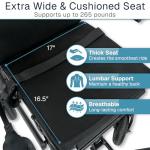 Vive Lightweight Electric Wheelchair for Adults - Foldable Power Wheel Chair - Collapsible, Folding, Ultralight, Motorized, Light Weight Travel Senior Carbon Fiber Mobility Aid - Weighs 35 lbs