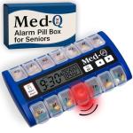 Med-Q Digital Pill Organizer with Alarms and Lights