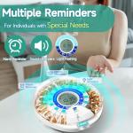 Automatic Pill Dispenser with Alarm and Light